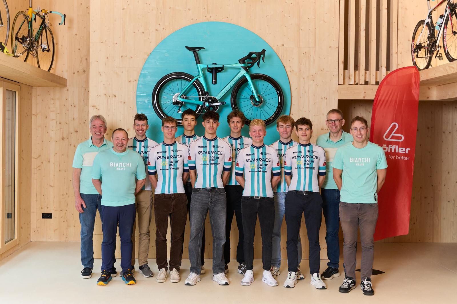 Team mit Sponsoren
